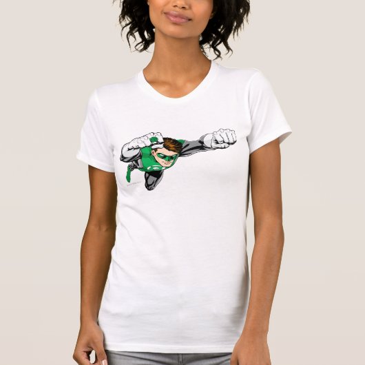 Groene lantaarn - Comic, vliegrecht T-shirt (Voorkant)