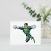Groene lantaarn - Comic, vooruit kijkend Briefkaart (Staand voorkant)