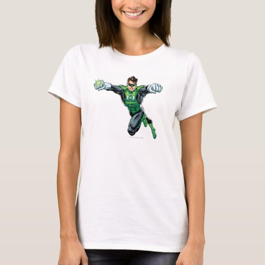 Groene lantaarn - Comic, vooruit kijkend T-shirt (Voorkant)