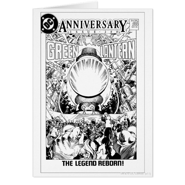 Groene Lantaarn - De Legende Reborn, Zwart en Wit (Voorkant)