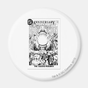 Groene Lantaarn - De Legende Reborn, Zwart en Wit Magneet