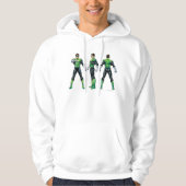 Groene Lantaarn Drie Uitzichten Hoodie (Voorkant)