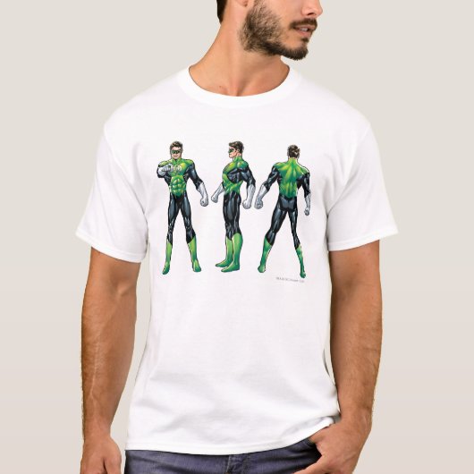 Groene Lantaarn Drie Uitzichten T-shirt (Voorkant)