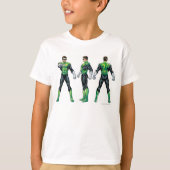Groene Lantaarn Drie Uitzichten T-shirt (Voorkant)