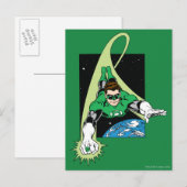Groene Lantaarn en Aarde Briefkaart (Voorkant / Achterkant)