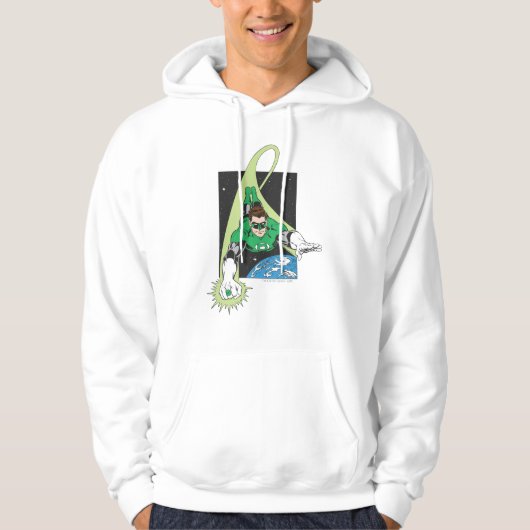 Groene Lantaarn en Aarde Hoodie (Voorkant)