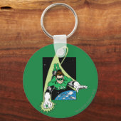 Groene Lantaarn en Aarde Sleutelhanger (Voorkant)