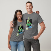 Groene Lantaarn en Aarde T-shirt (Unisex)