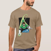 Groene Lantaarn en Aarde T-shirt (Voorkant)