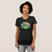 Groene Lantaarn en Cityscape T-shirt (Voorkant volledig)