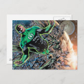 Groene Lantaarn en de Maan Briefkaart (Voorkant / Achterkant)