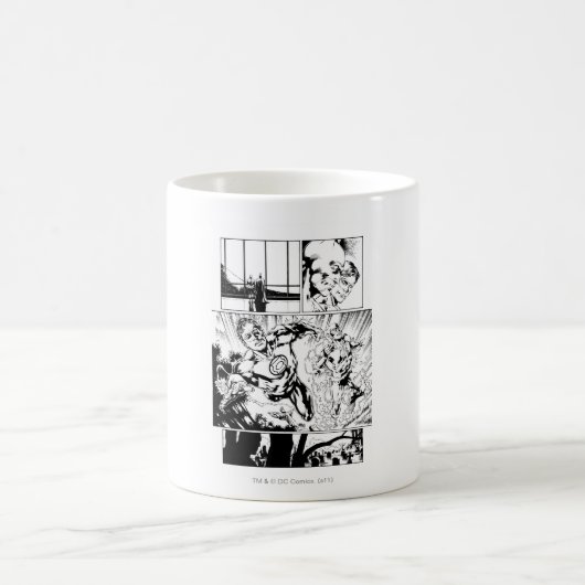 Groene Lantaarn en Flash Panel 2 Koffiemok (Center)