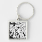 Groene Lantaarn en Flash Panel 2 Sleutelhanger (Voorkant)