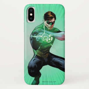 Groene lantaarn en golvende ring iPhone x hoesje