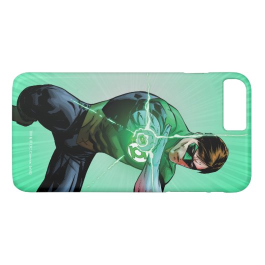 Groene lantaarn en golvende ring Case-Mate iPhone case (Achterkant (Horizontaal))