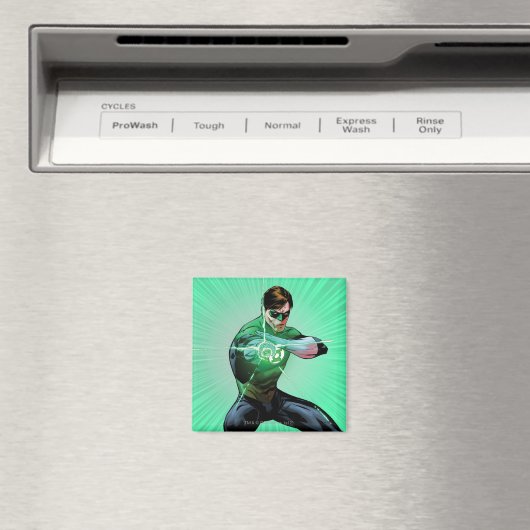 Groene lantaarn en golvende ring magneet (Insitu (Vaatwasser))