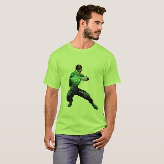 Groene lantaarn en golvende ring t-shirt (Voorkant volledig)