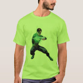 Groene lantaarn en golvende ring t-shirt (Voorkant)
