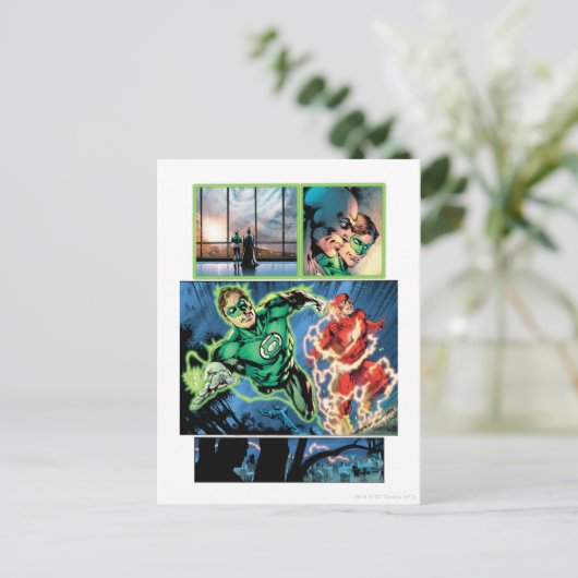 Groene Lantaarn en het Comité van de Flits Briefkaart (Staand voorkant)