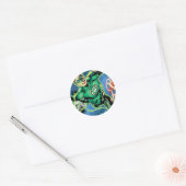 Groene Lantaarn en het Comité van de Flits Ronde Sticker (Envelop)