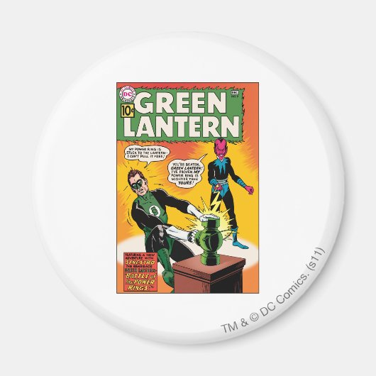 Groene Lantaarn en Hoesje van Sinestro Magneet (Voorkant)