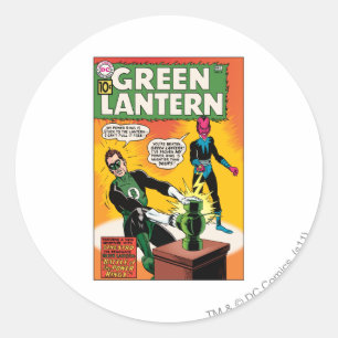 Groene Lantaarn en Hoesje van Sinestro Ronde Sticker