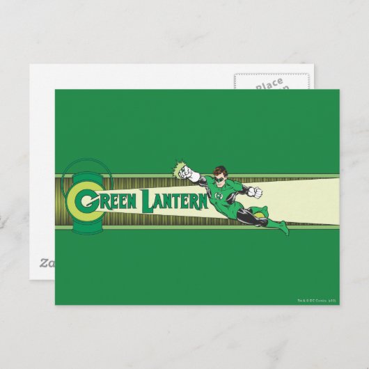 Groene Lantaarn en Logo Briefkaart (Voorkant / Achterkant)