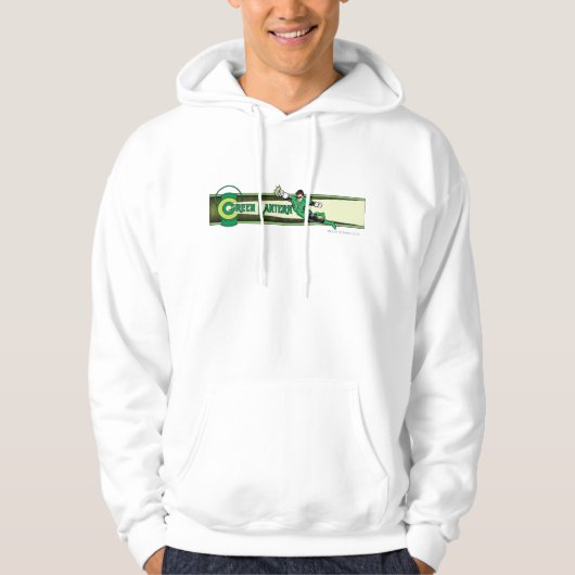 Groene Lantaarn en Logo Hoodie (Voorkant)