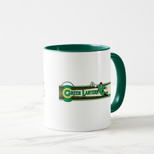 Groene Lantaarn en Logo Mok (Voorkant rechts)