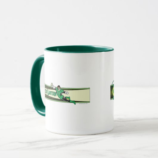 Groene Lantaarn en Logo Mok (Voorkant links)