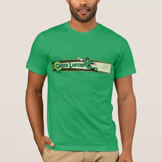 Groene Lantaarn en Logo T-shirt (Voorkant)