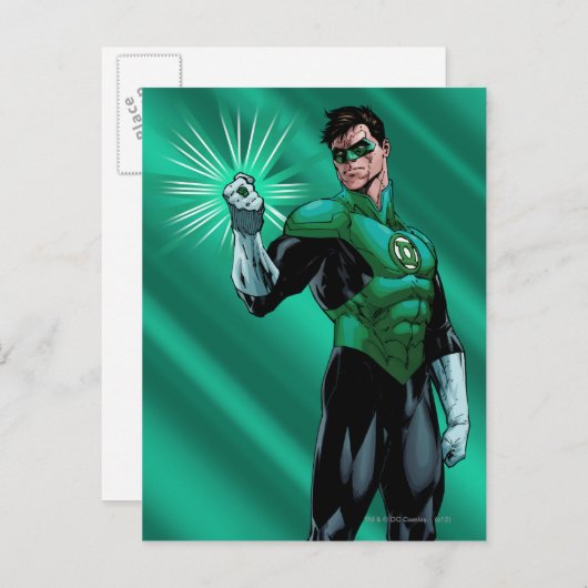 Groene lantaarn en ring briefkaart (Voorkant / Achterkant)