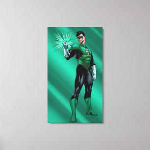 Groene lantaarn en ring canvas afdruk