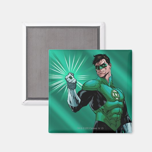 Groene lantaarn en ring magneet (Voorkant / Achterkant)