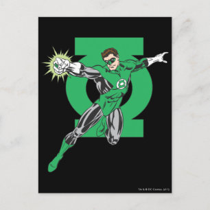 Groene lantaarn en symbool briefkaart