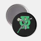 Groene lantaarn en symbool magneet (Voorkant / Achterkant)