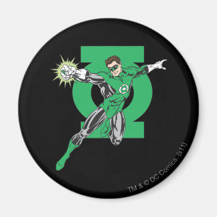 Groene lantaarn en symbool magneet
