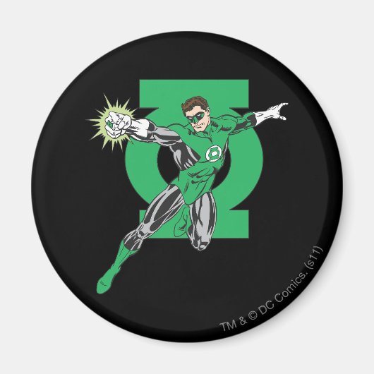 Groene lantaarn en symbool magneet (Voorkant)