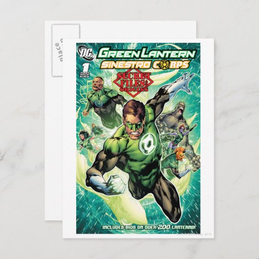 Groene Lantaarn - Geheim Hoesje Bestanden en Oorsp Briefkaart (Voorkant / Achterkant)