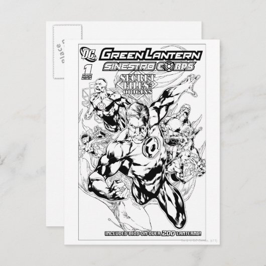 Groene Lantaarn - Geheim Hoesje Bestanden en Oorsp Briefkaart (Voorkant / Achterkant)