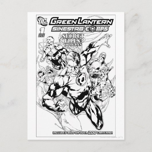 Groene Lantaarn - Geheim Hoesje Bestanden en Oorsp Briefkaart (Voorkant)