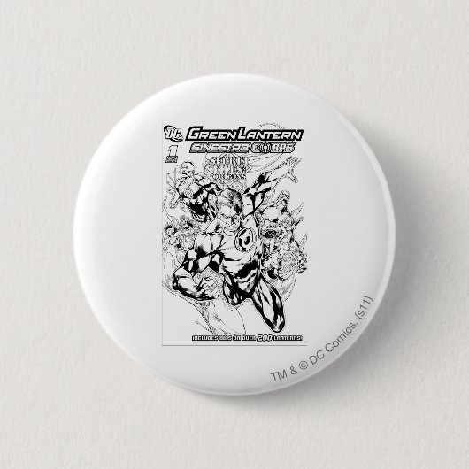 Groene Lantaarn - Geheim Hoesje Bestanden en Oorsp Ronde Button 5,7 Cm (Voorkant)