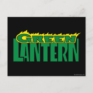 Groene Lantaarn - Gele Flammen Briefkaart