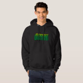 Groene Lantaarn - Gele Flammen Hoodie (Voorkant volledig)