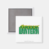 Groene Lantaarn - Gele Flammen Magneet (Voorkant / Achterkant)