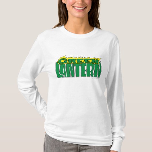 Groene Lantaarn - Gele Flammen T-shirt (Voorkant)