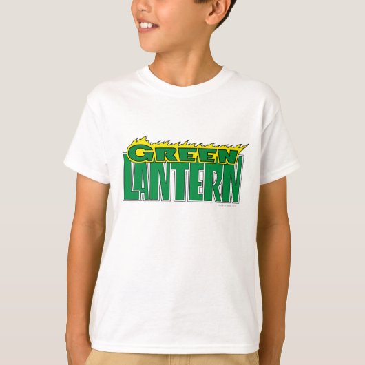 Groene Lantaarn - Gele Flammen T-shirt (Voorkant)