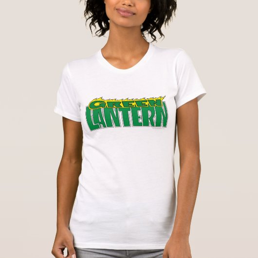 Groene Lantaarn - Gele Flammen T-shirt (Voorkant)