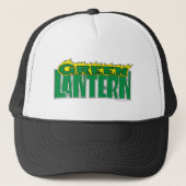 Groene Lantaarn - Gele Flammen Trucker Pet (Voorkant)