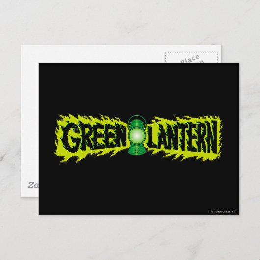 Groene lantaarn - Ggloeiende lantaarn 2 Briefkaart (Voorkant / Achterkant)